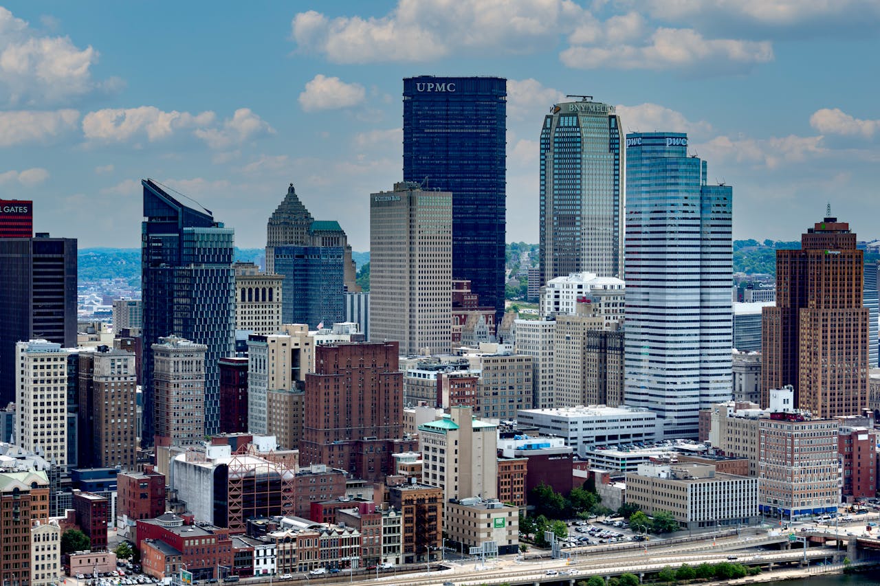 wide photo of downtown Pittsburgh