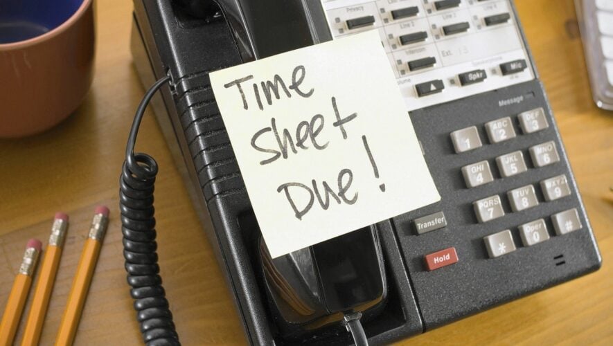 Reminder: Don’t Forget to Turn In Your Timesheet!